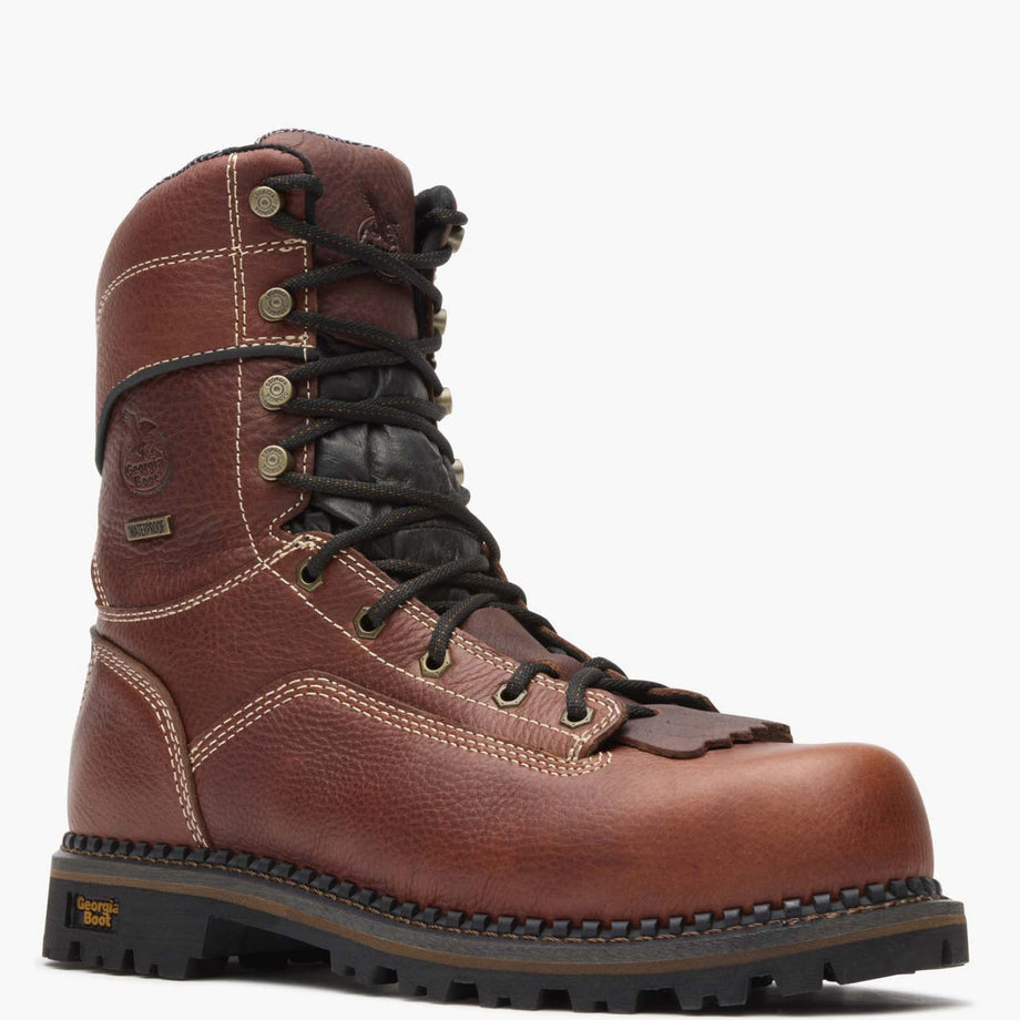 Georgia Boot AMP LT Logger Composite Toe Low Heel Waterproof Work Boot - main