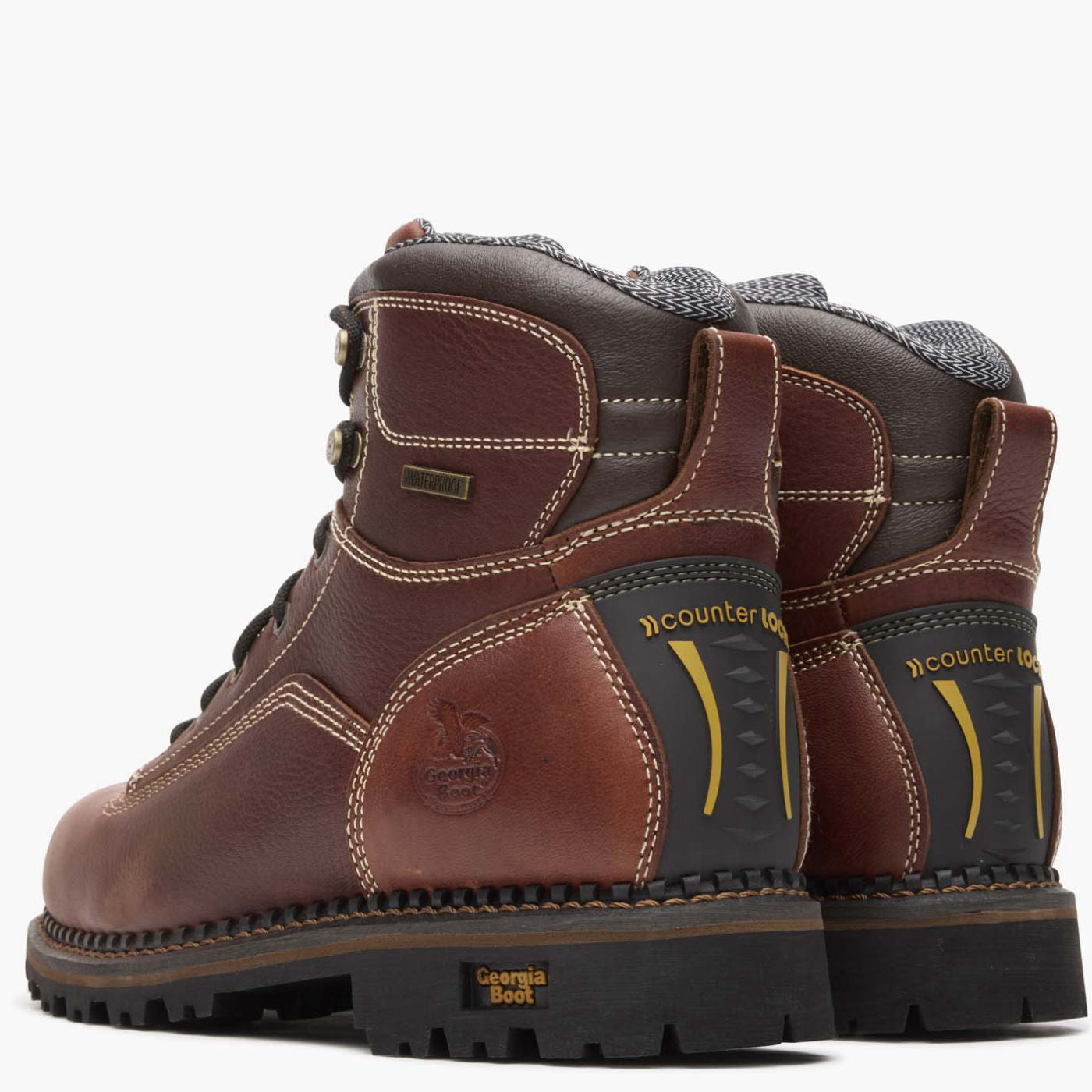 Georgia Boot AMP LT Logger Low Heel Waterproof Work Boot - back