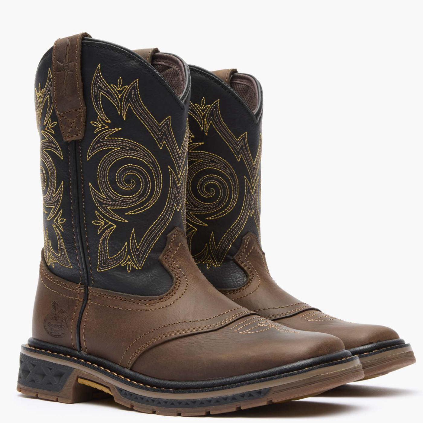 Georgia Boot Carbo-Tec LT Little Kids Pull-On Saddle Boot - 12