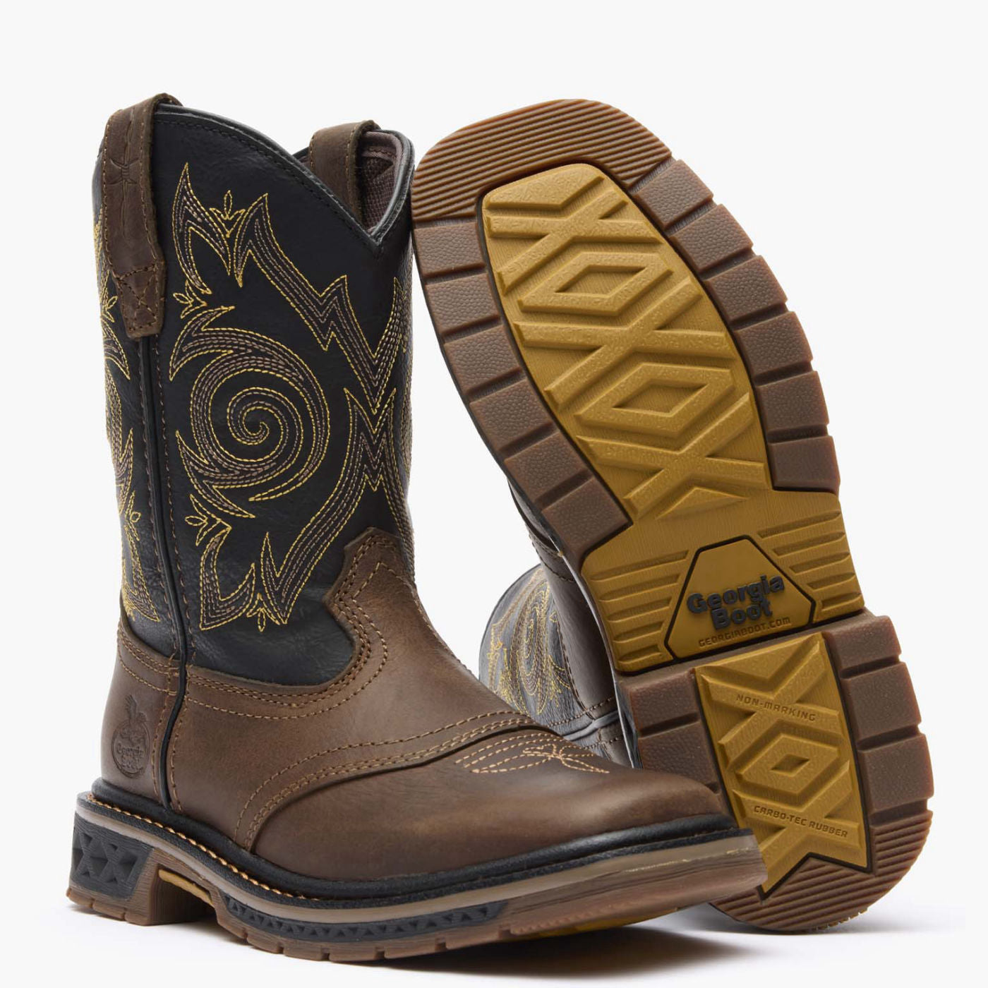 Georgia Boot Carbo-Tec LT Little Kids Pull-On Saddle Boot - outsole