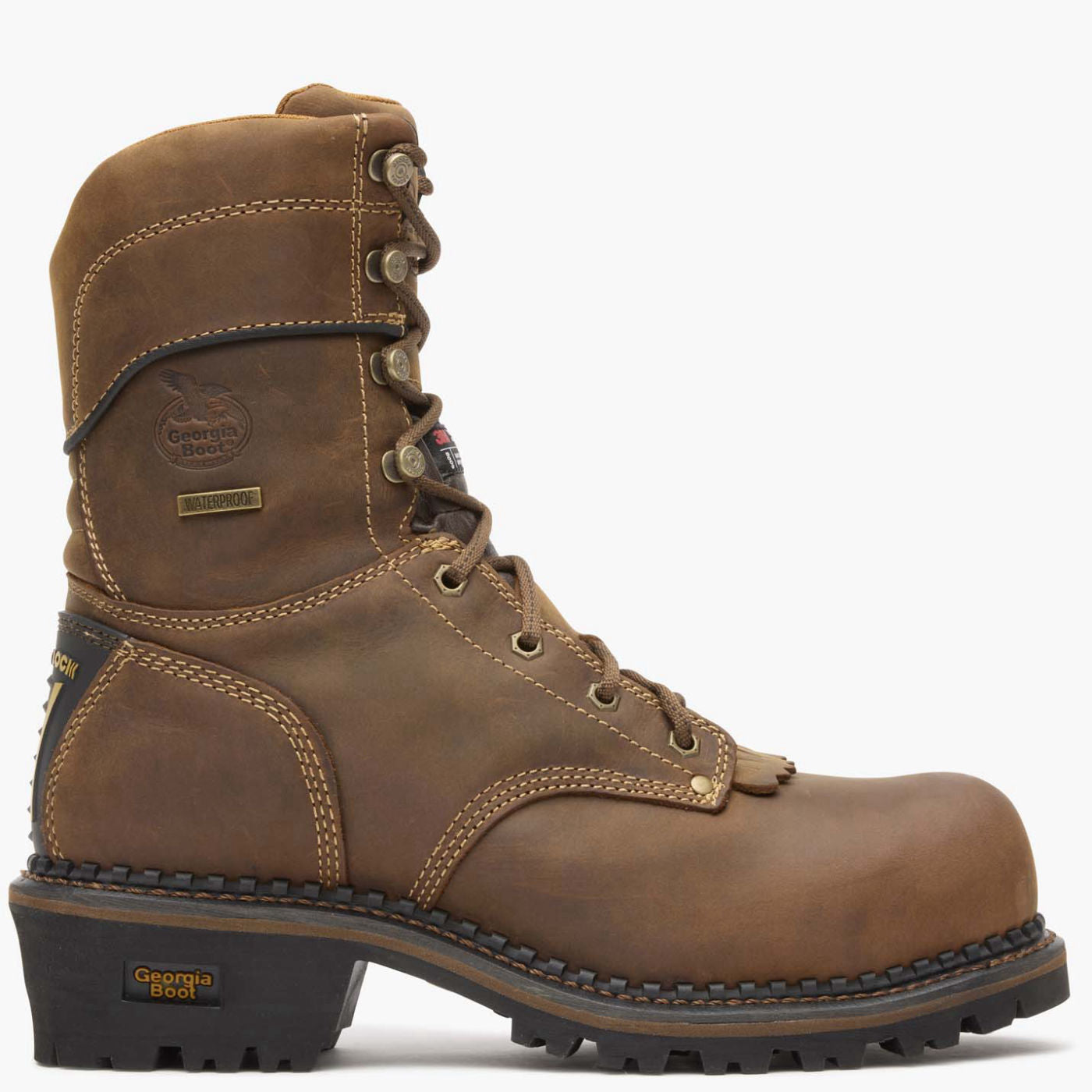 Georgia Boot AMP LT Logger Composite Toe Insulated Waterproof Work Boo