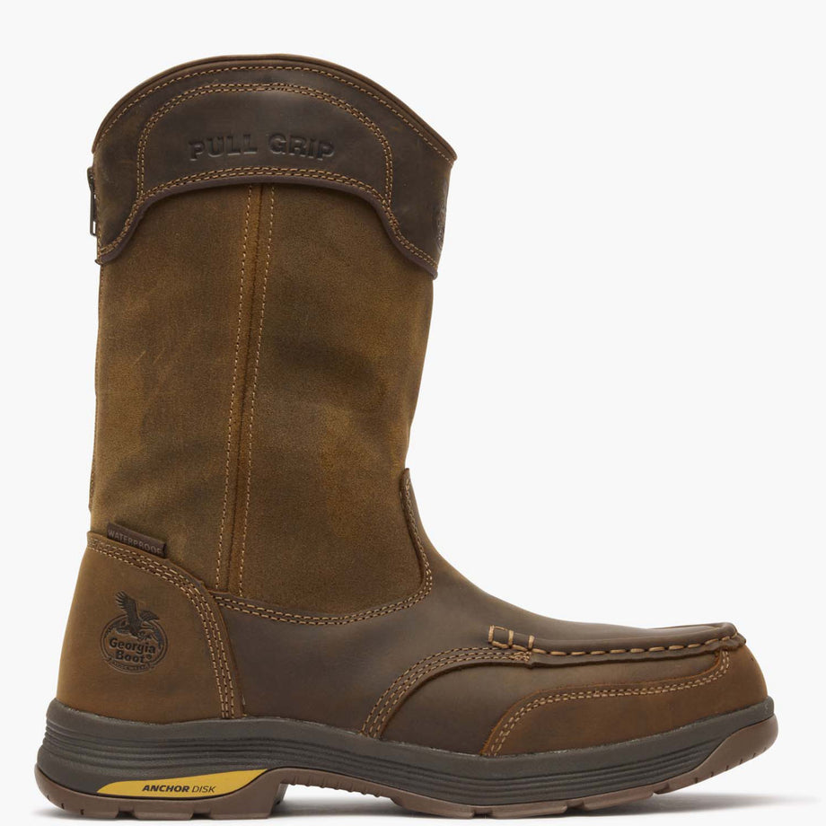 Georgia Boot Athens SuperLyte Alloy Toe Waterproof Wellington Pull-On - profile