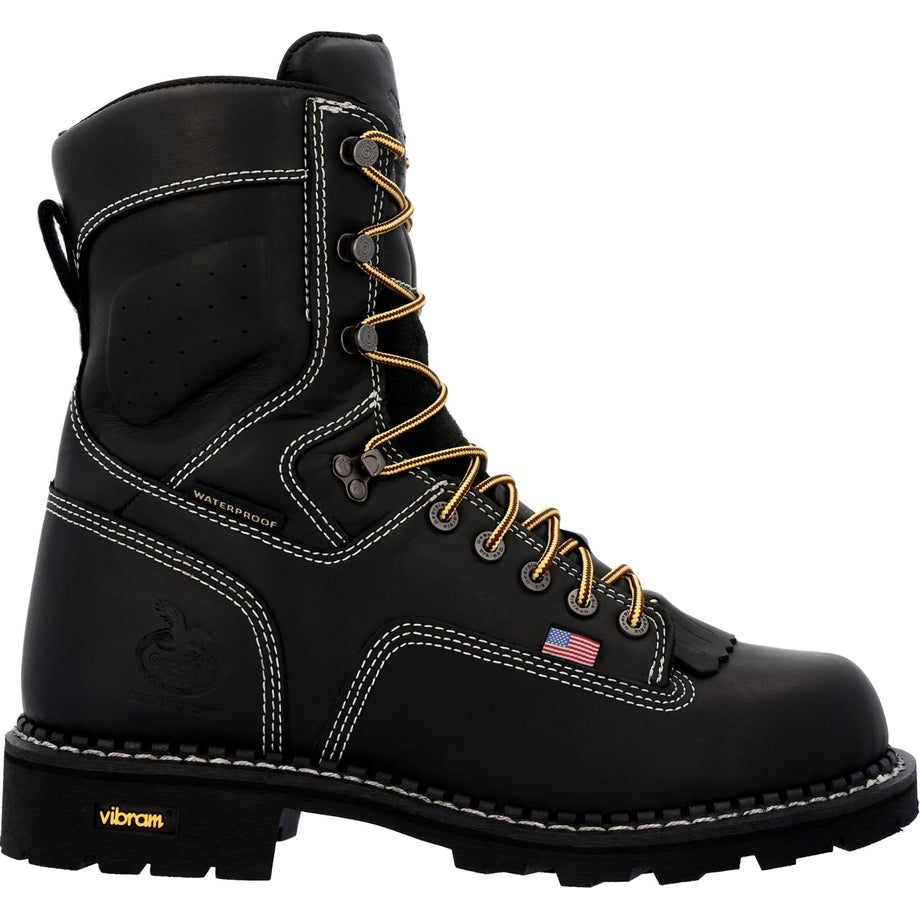 Men's USA Logger Waterproof Work Boot - profile