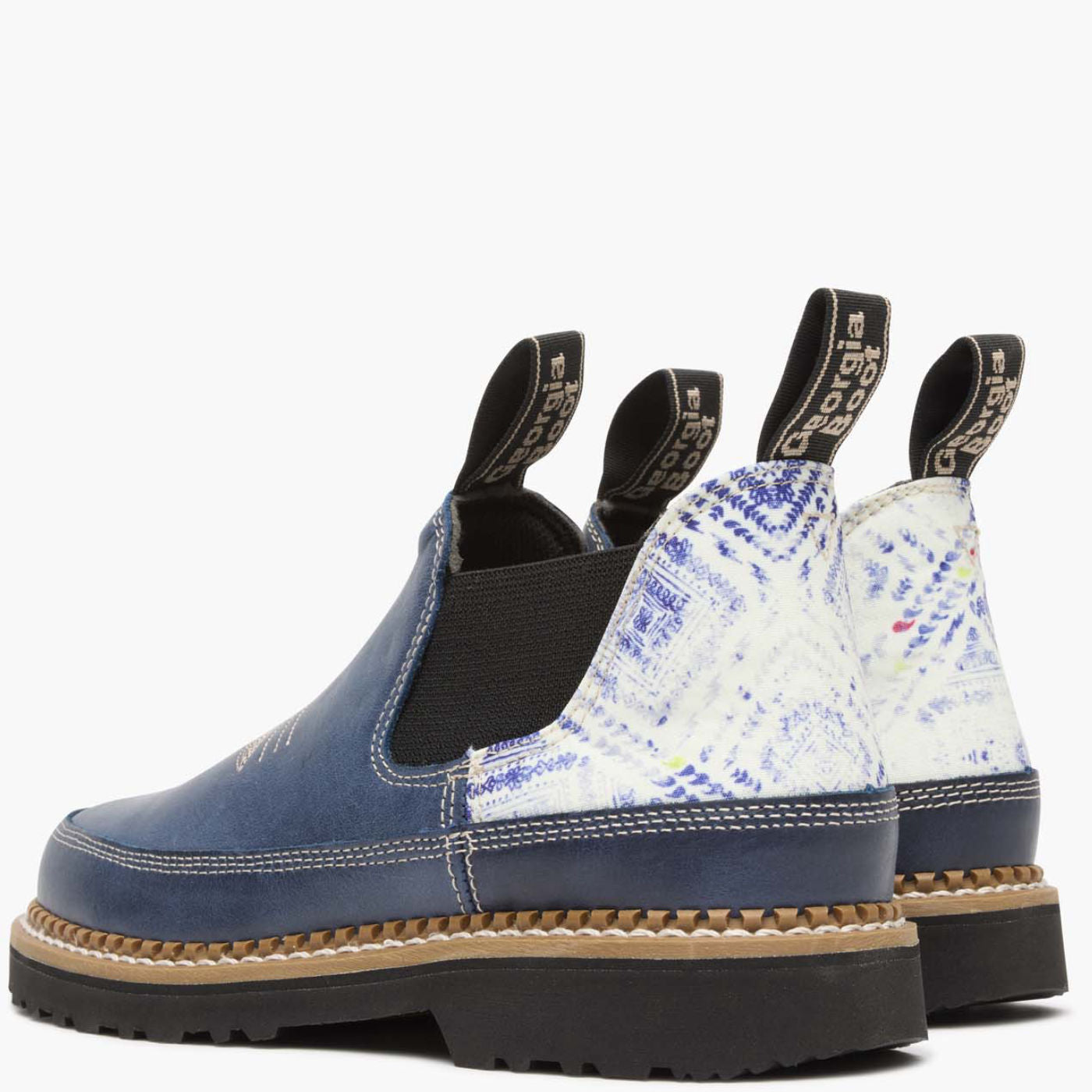 Georgia Boot Women's Boho Navy Romeo Shoe - back