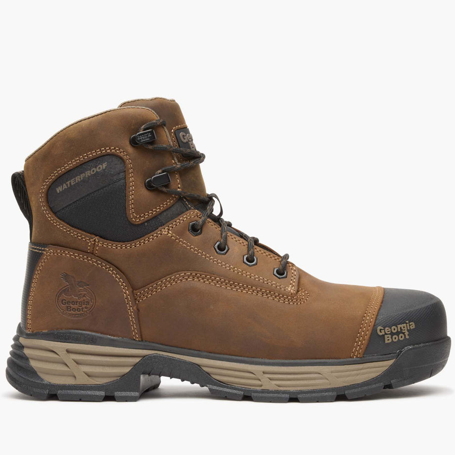 ""Georgia Boot Durablend Edge 6"" Waterproof Alloy Toe Work Boot" - profile"