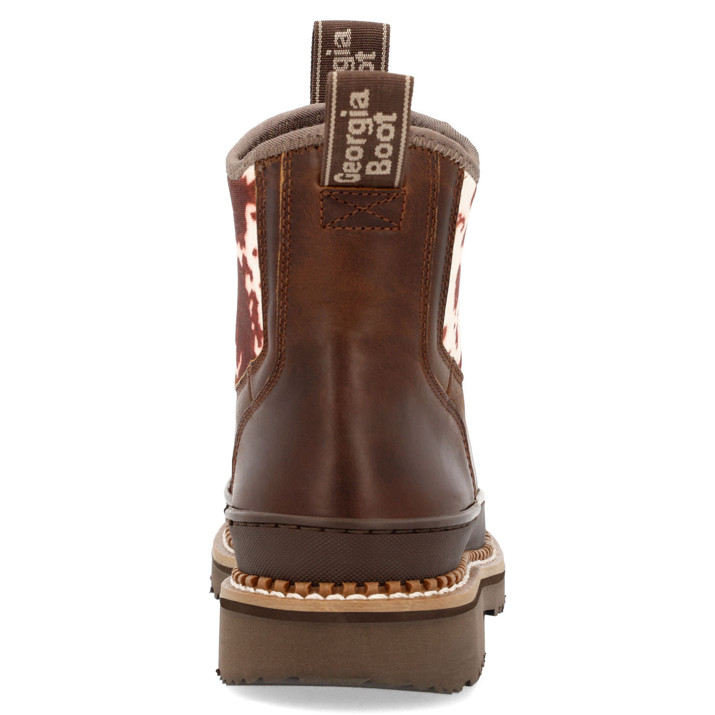 Georgia Boot Women's Cow Print Chelsea Romeo Shoe - back