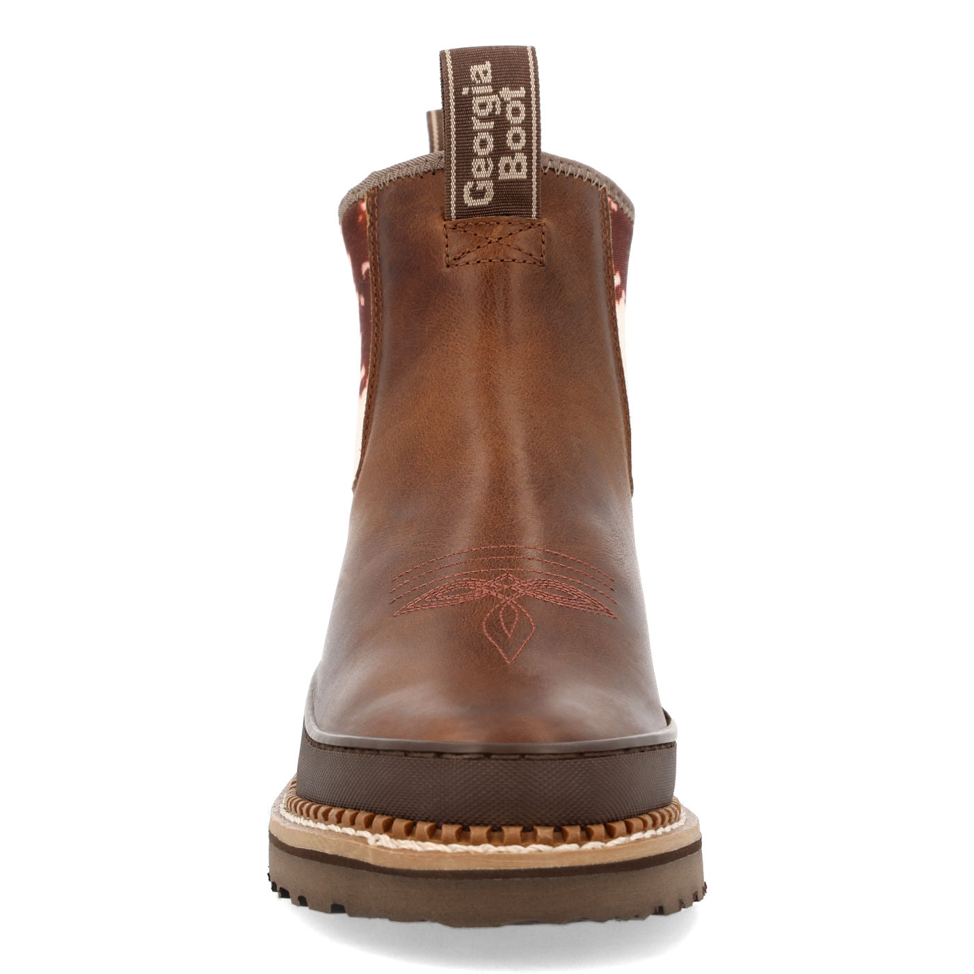 Georgia Boot Women's Cow Print Chelsea Romeo Shoe - front