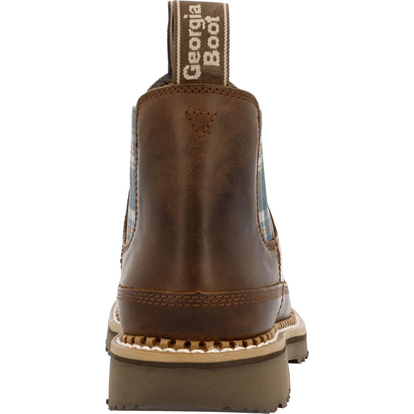 Georgia Boot Women's Plaid Chelsea Romeo Shoe - back