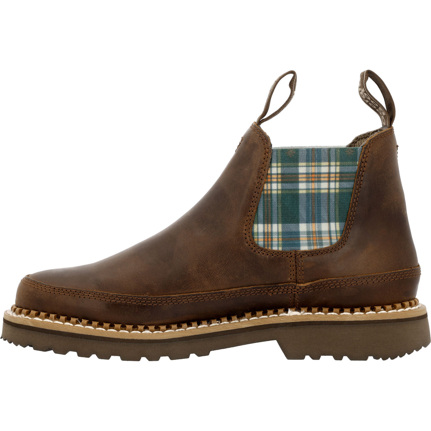 Georgia Boot Women's Plaid Chelsea Romeo Shoe - profile