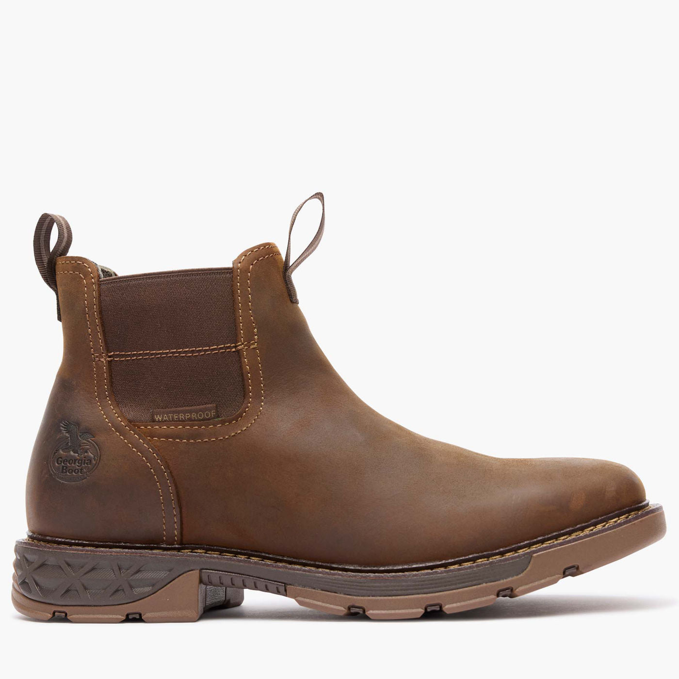 【E】RE:BOOT&Tox&Cream SET Georgia Boot Carbo-Tec FLX Waterproof Chelsea Work Boot