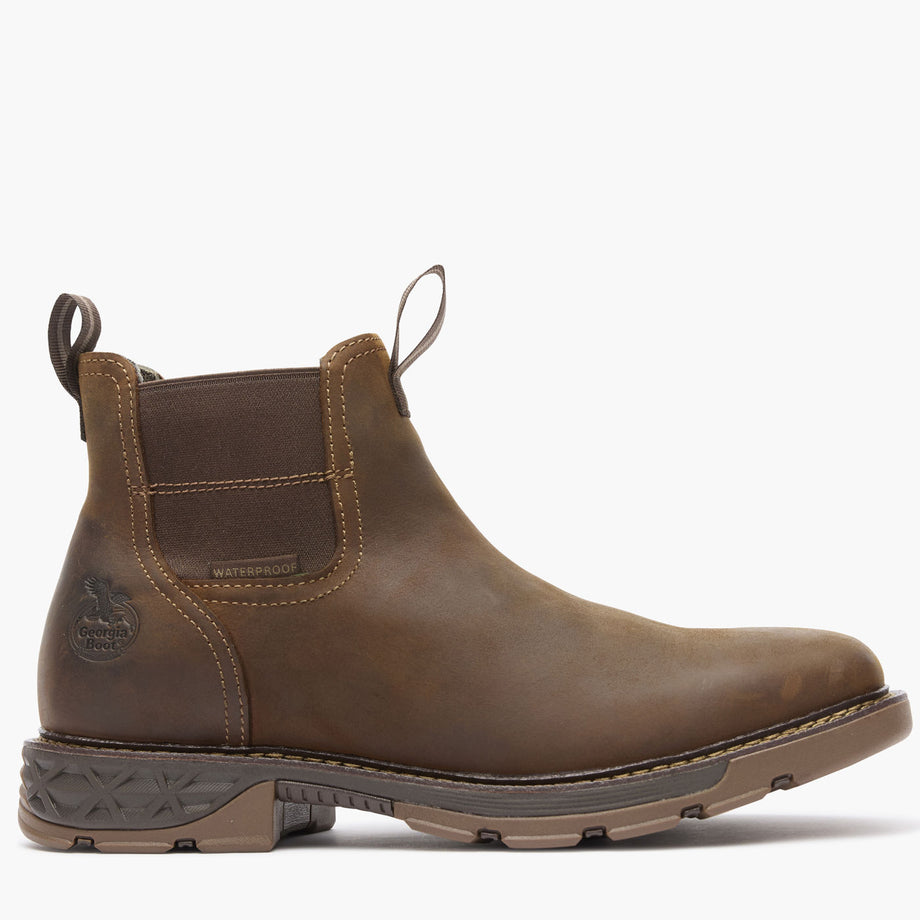 Georgia Boot Carbo-Tec FLX Alloy Toe Waterproof Chelsea Work Boot - profile