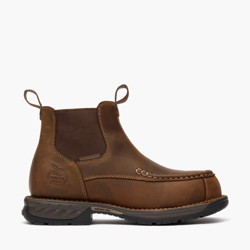 Georgia Boot Athens 360 Moc-Toe Chelsea Waterproof Nano Composite Toe