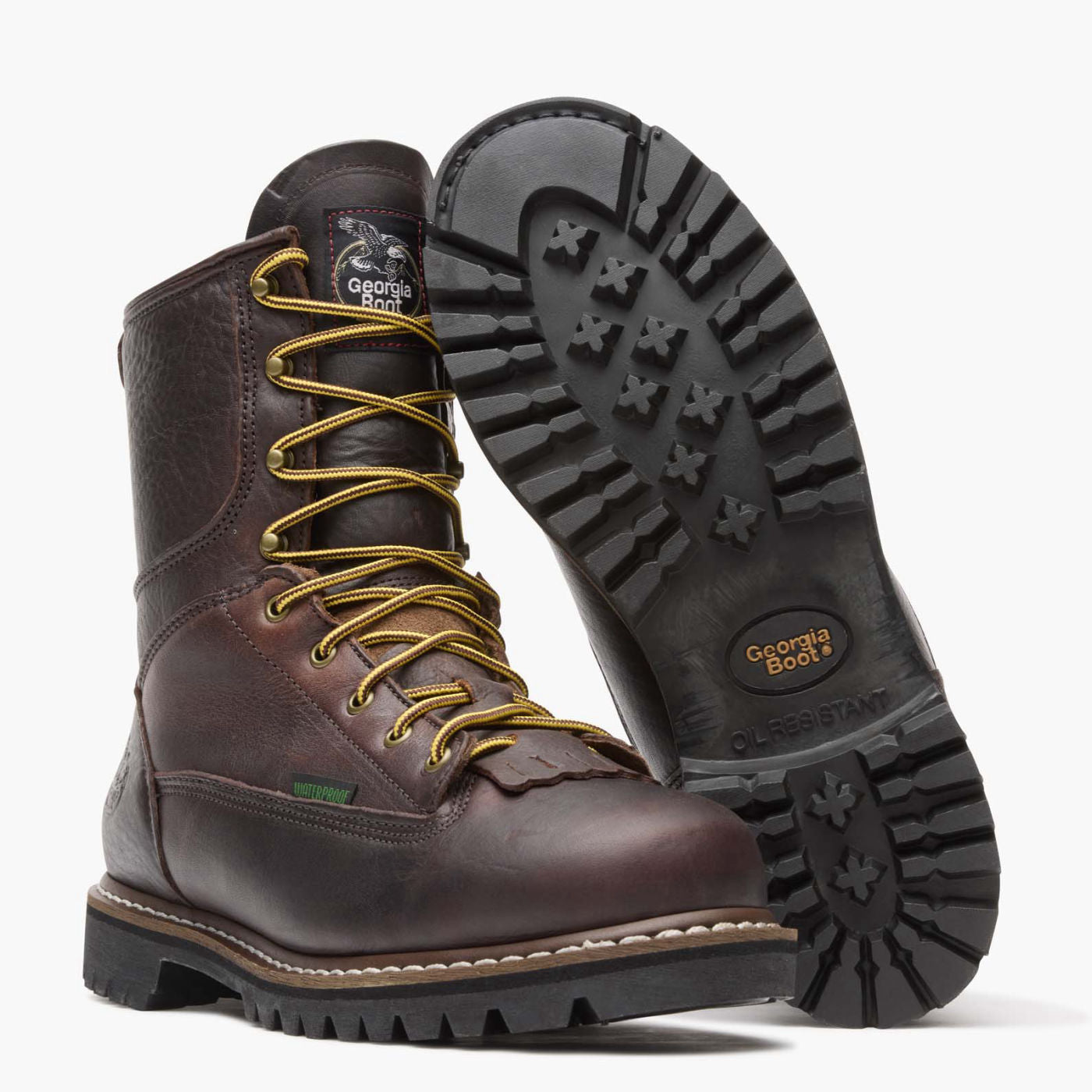 Georgia Boot Steel Toe Waterproof Lace-To-Toe Work Boot