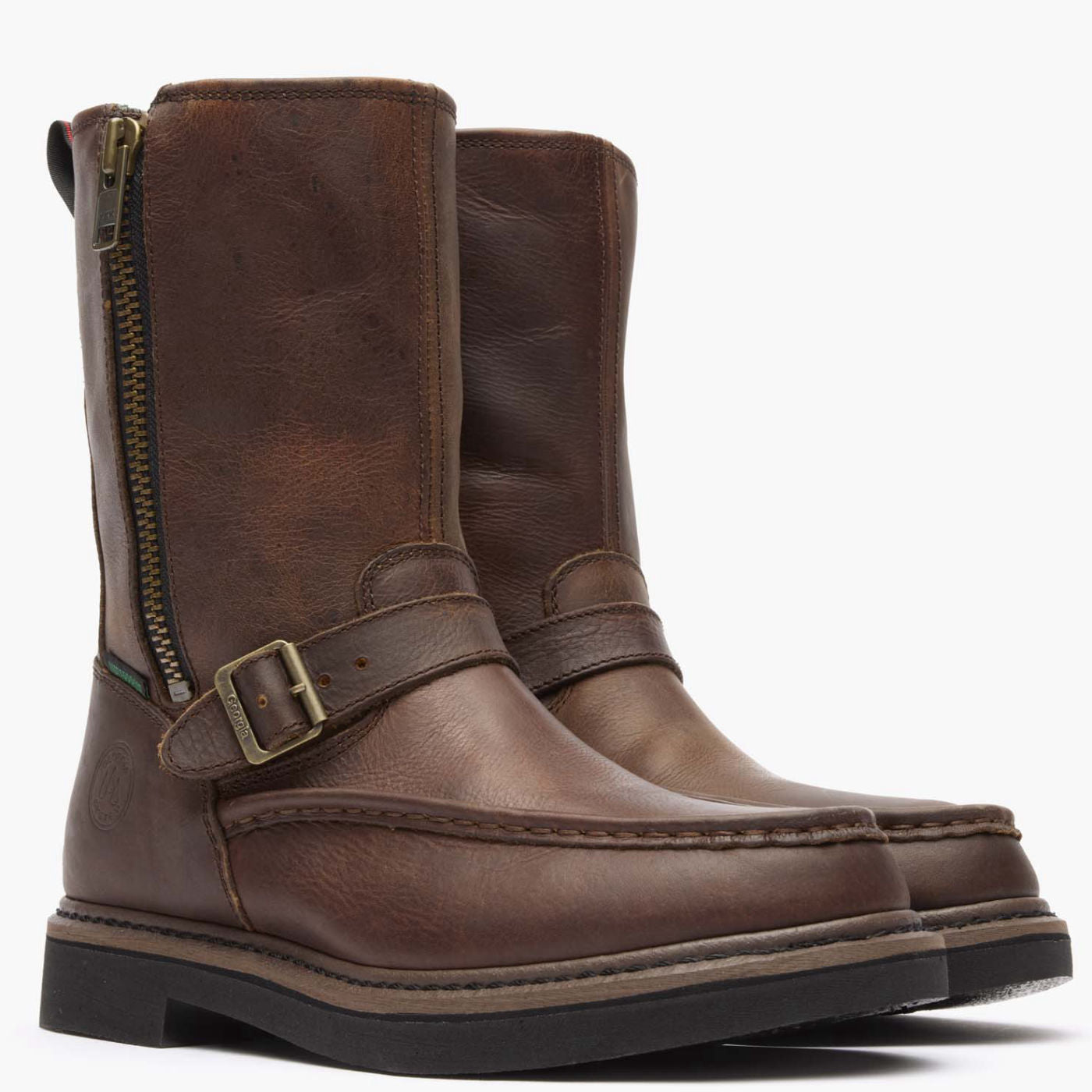 Georgia Boot Side Zip Waterproof Work Wellington