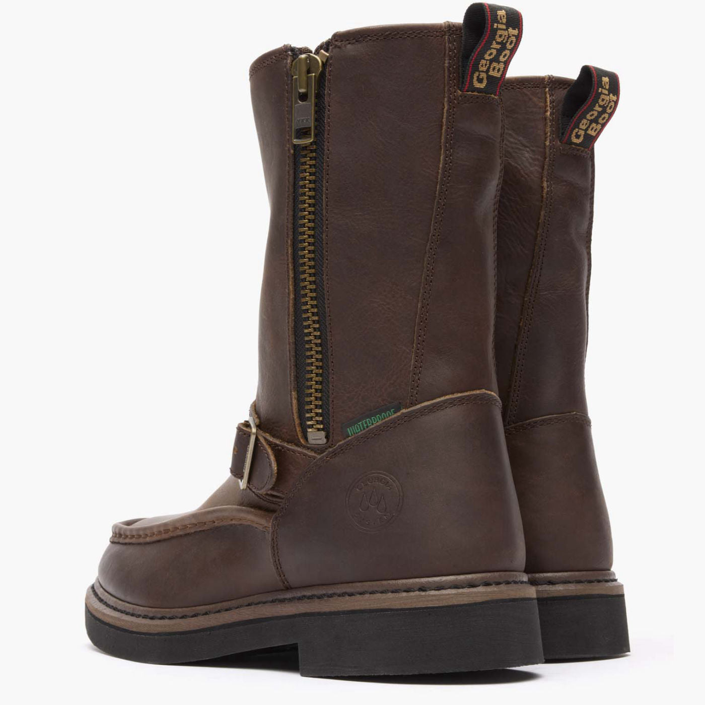 Georgia Boot Side Zip Waterproof Work Wellington