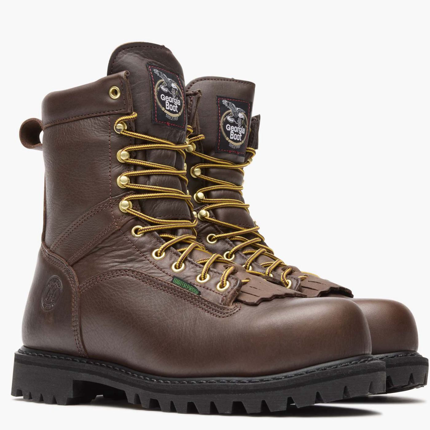 Georgia Boot Lace-to-Toe Steel Toe Waterproof Work Boot