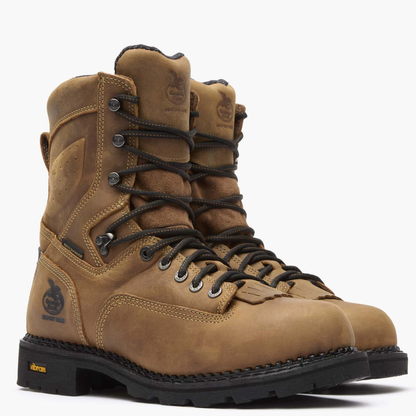 Georgia Boot Comfort Core Waterproof Low Heel Logger Work Boot