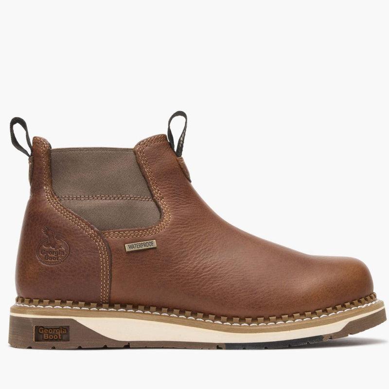 Georgia Boot Amp Lt Wedge, Stivali Lavoro Uomo Impermeabili, Pelle SPR, Suola Carbo-Tec Antiscivolo