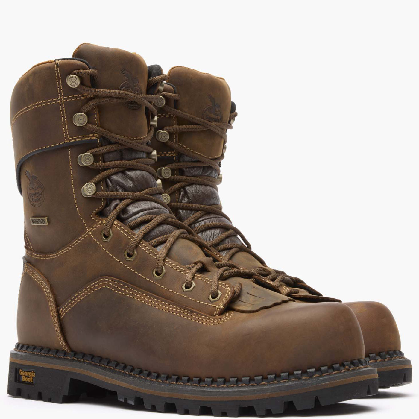 Georgia Boot AMP LT Low Heel Logger Composite Toe Waterproof Work Boot