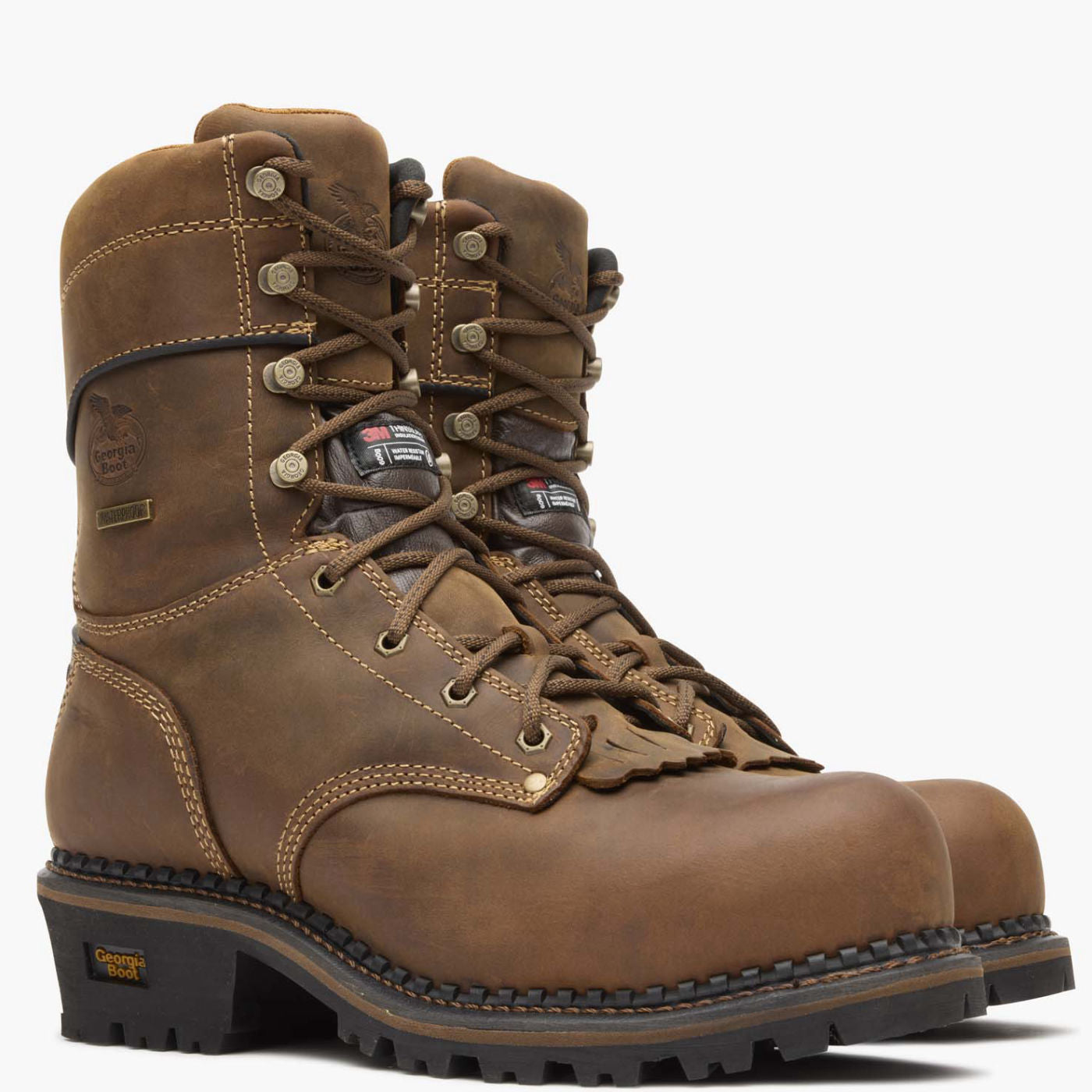 Georgia Boot AMP LT Logger Composite Toe Insulated Waterproof Work Boo