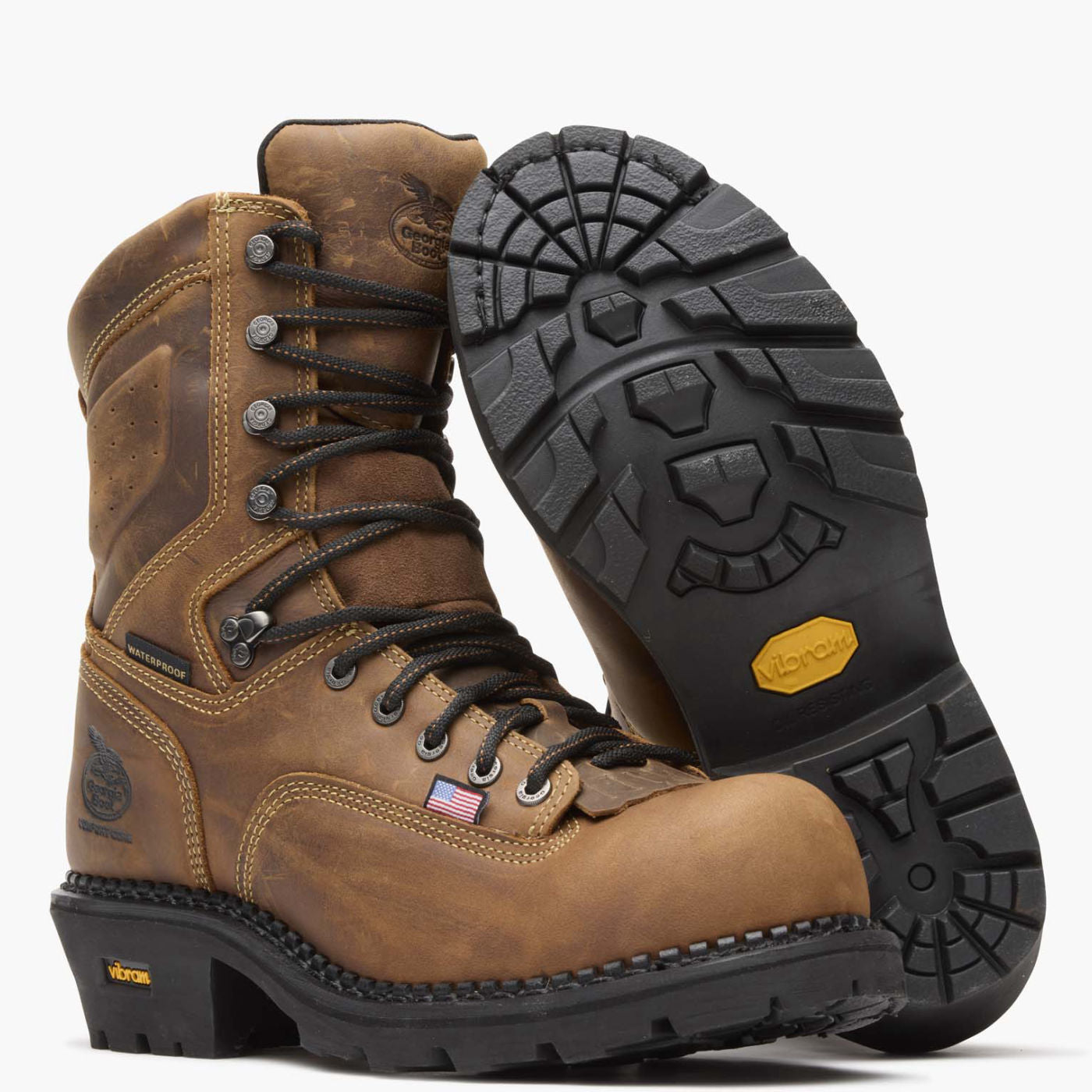 Georgia Boot USA Logger Composite Toe Waterproof Work Boot