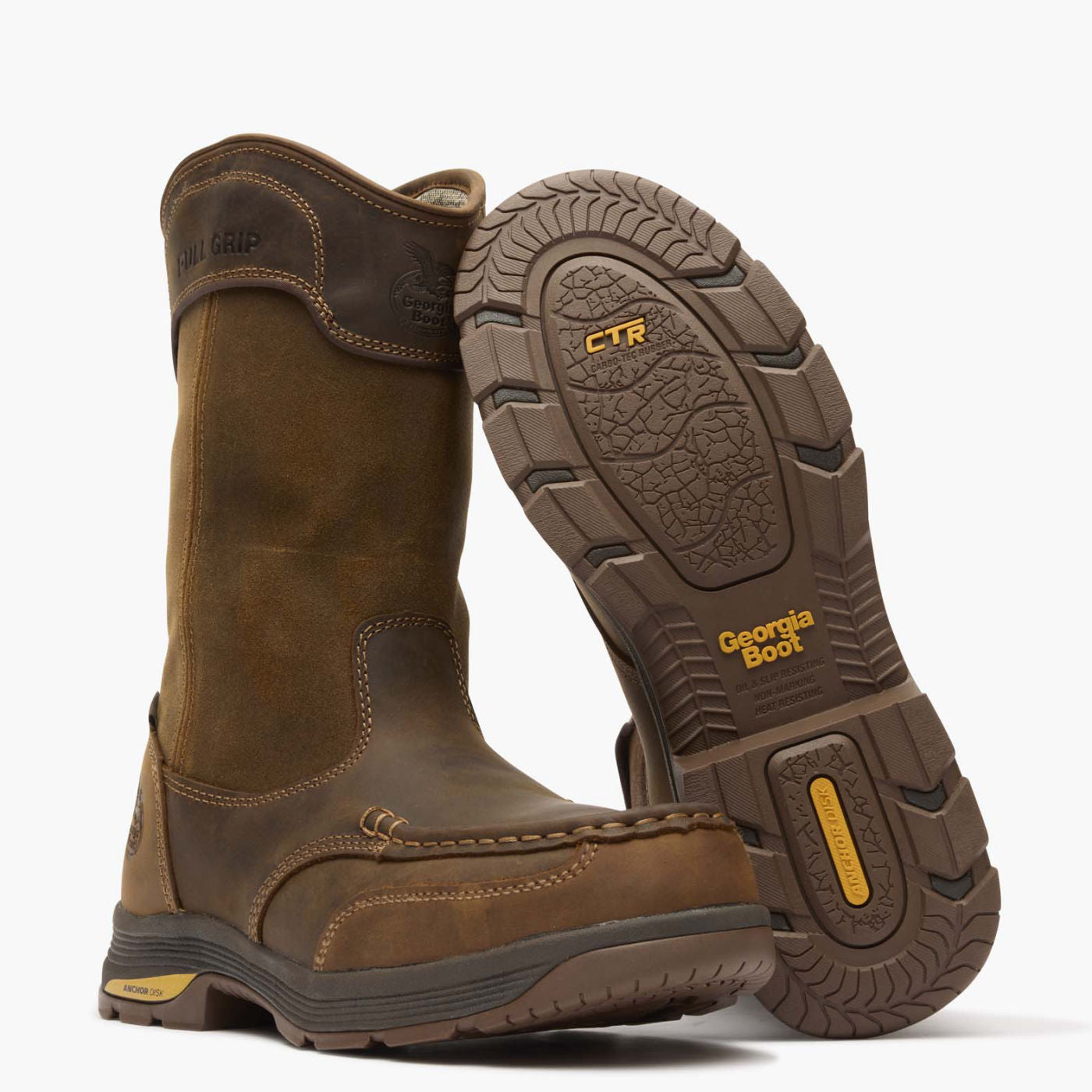 Georgia Boot Athens SuperLyte Alloy Toe Waterproof Wellington Pull-On