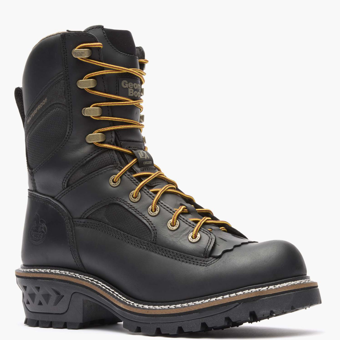 #2133 POST Logger Lサイズ　最終のMADE IN USA Georgia Boot LTX Logger Waterproof Black Work Boot