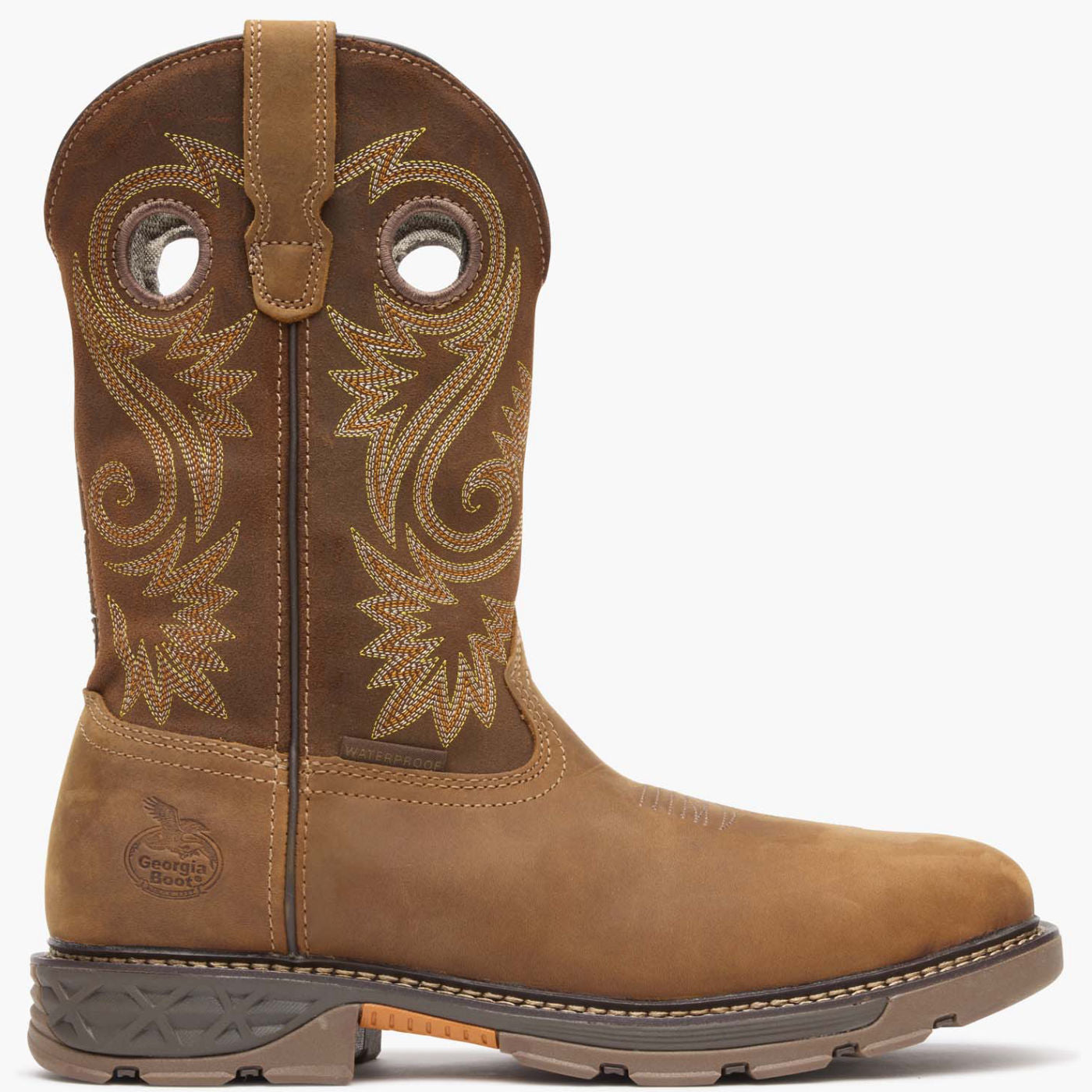 Georgia Boot Carbo-Tec FLX Alloy Toe Waterproof Pull-on Work Boot - profile