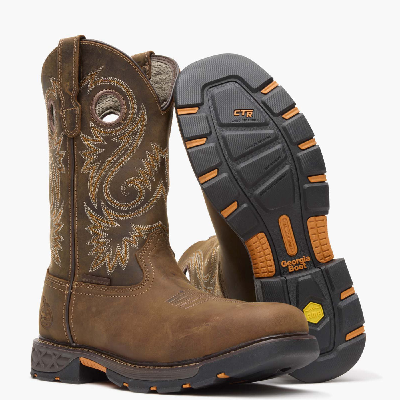 Georgia Boot Carbo-Tec FLX Alloy Toe Waterproof Pull-on Work Boot