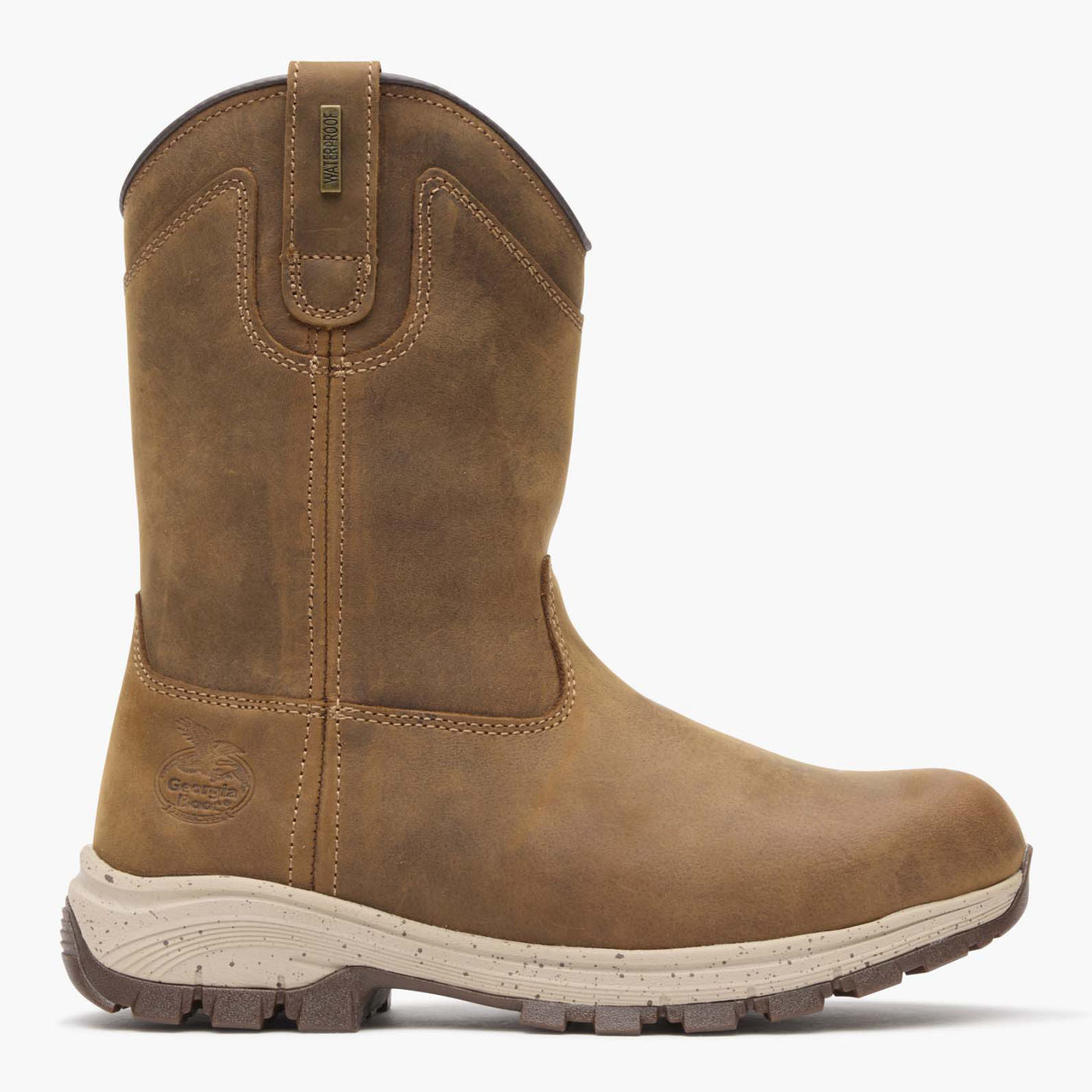 Georgia Boot Eagle Trail Women's Waterproof Pull-On Work Boot - profile