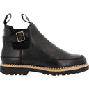 Georgia Boot Women's Black Buckle Chelsea Romeo - profile