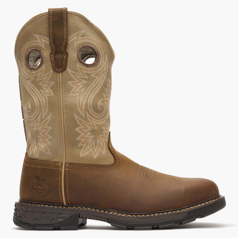 ""Georgia Boot Carbo-Tec FLX 11"" Alloy Toe Pull On Work Boot" - profile"