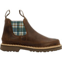 Georgia Boot Women's Plaid Chelsea Romeo Shoe - profile