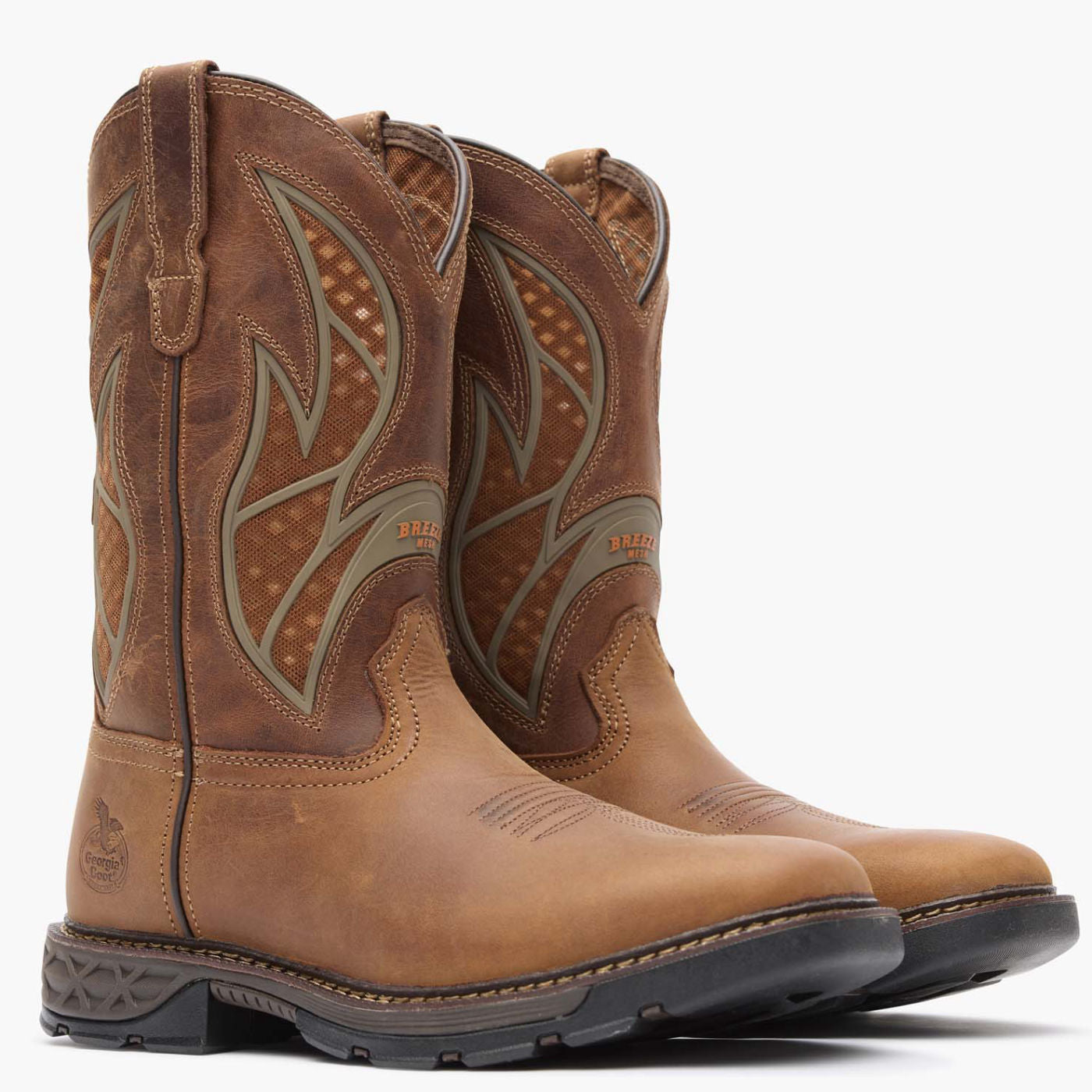 Georgia Boot Carbo-Tec FLX Pull-on with InsulKul™ Work Boot in Brown/B