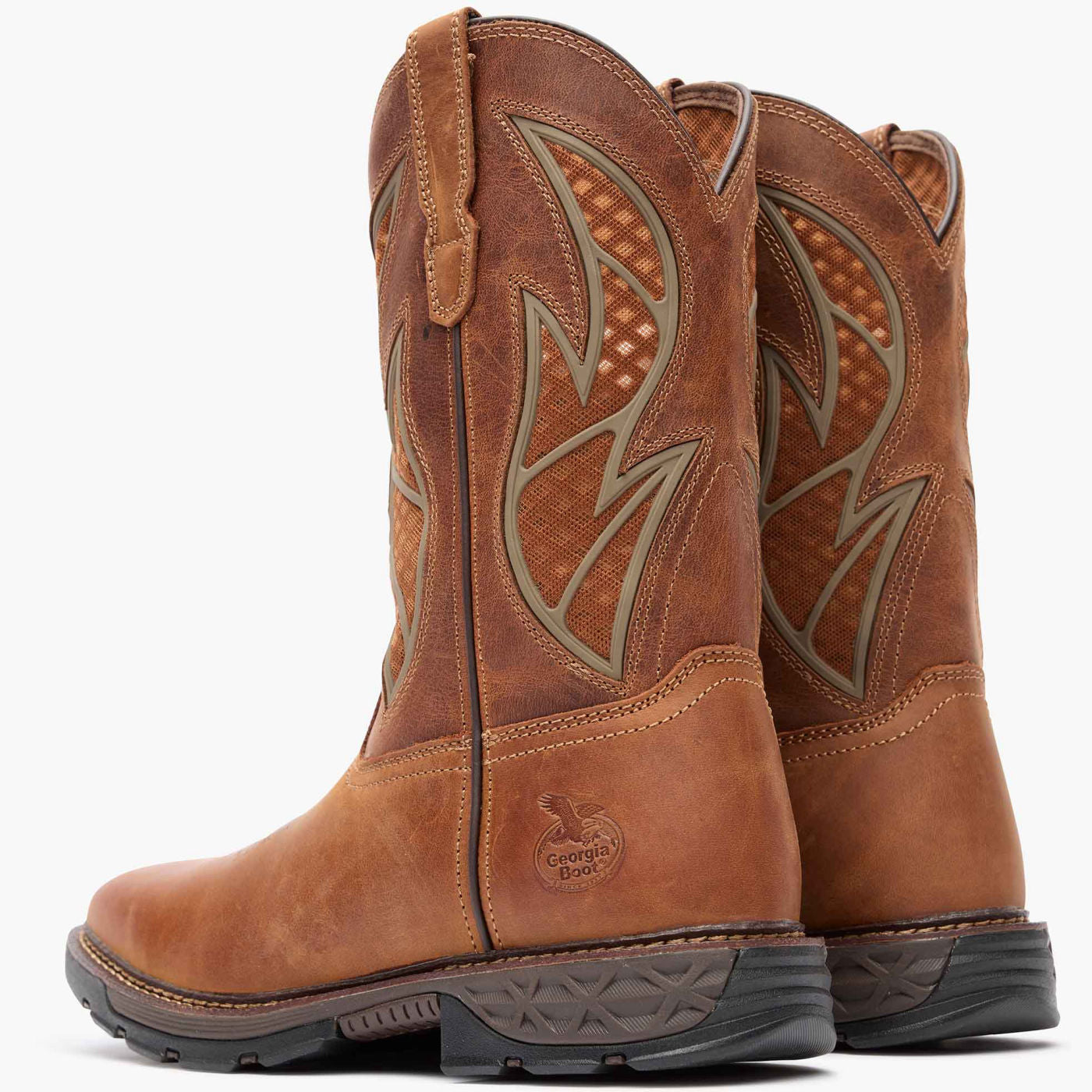 Georgia Boot Carbo-Tec FLX Pull-on with InsulKul™ Work Boot in Brown/B