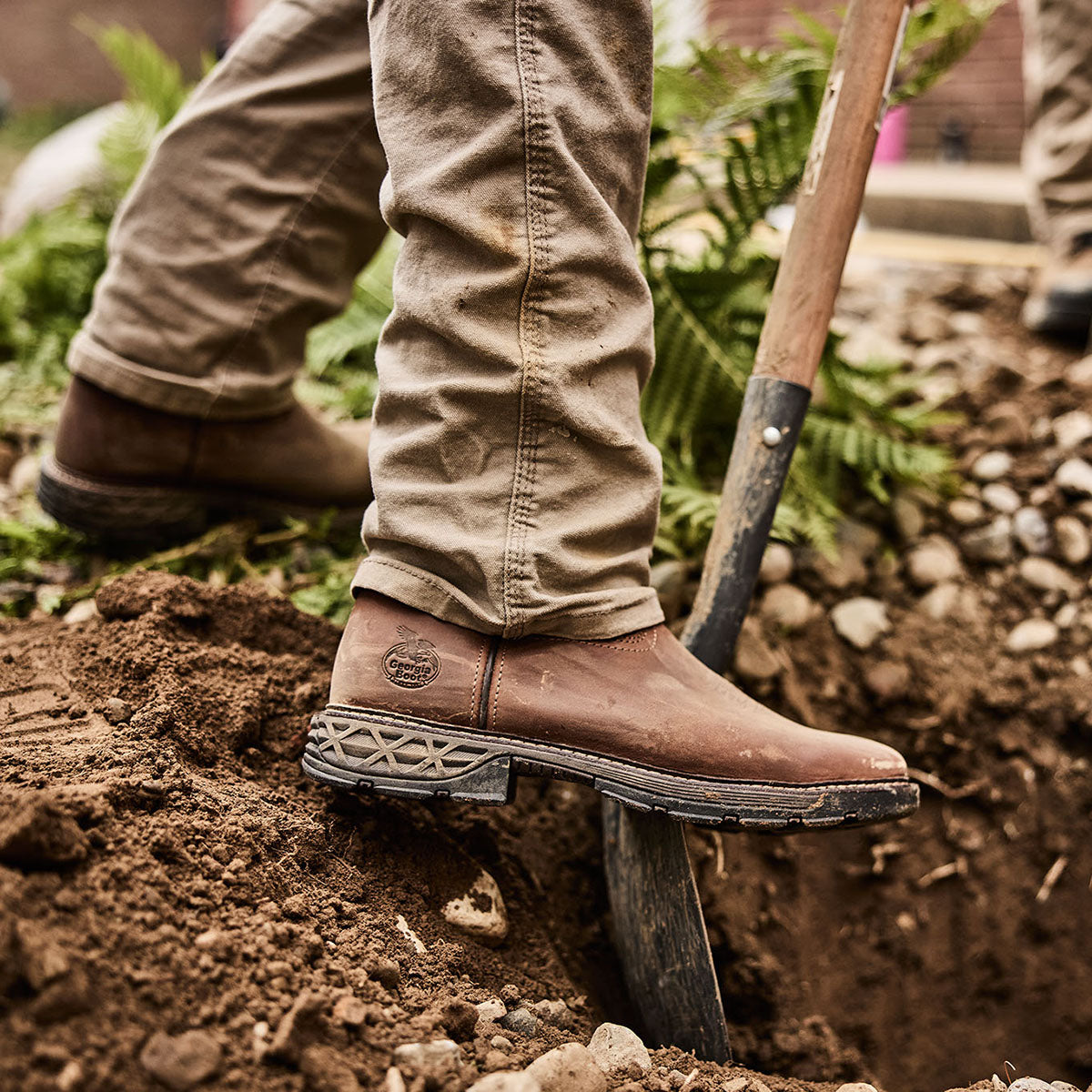 Georgia Boot Carbo-Tec FLX Pull-on with InsulKul™ Work Boot in Brown/B