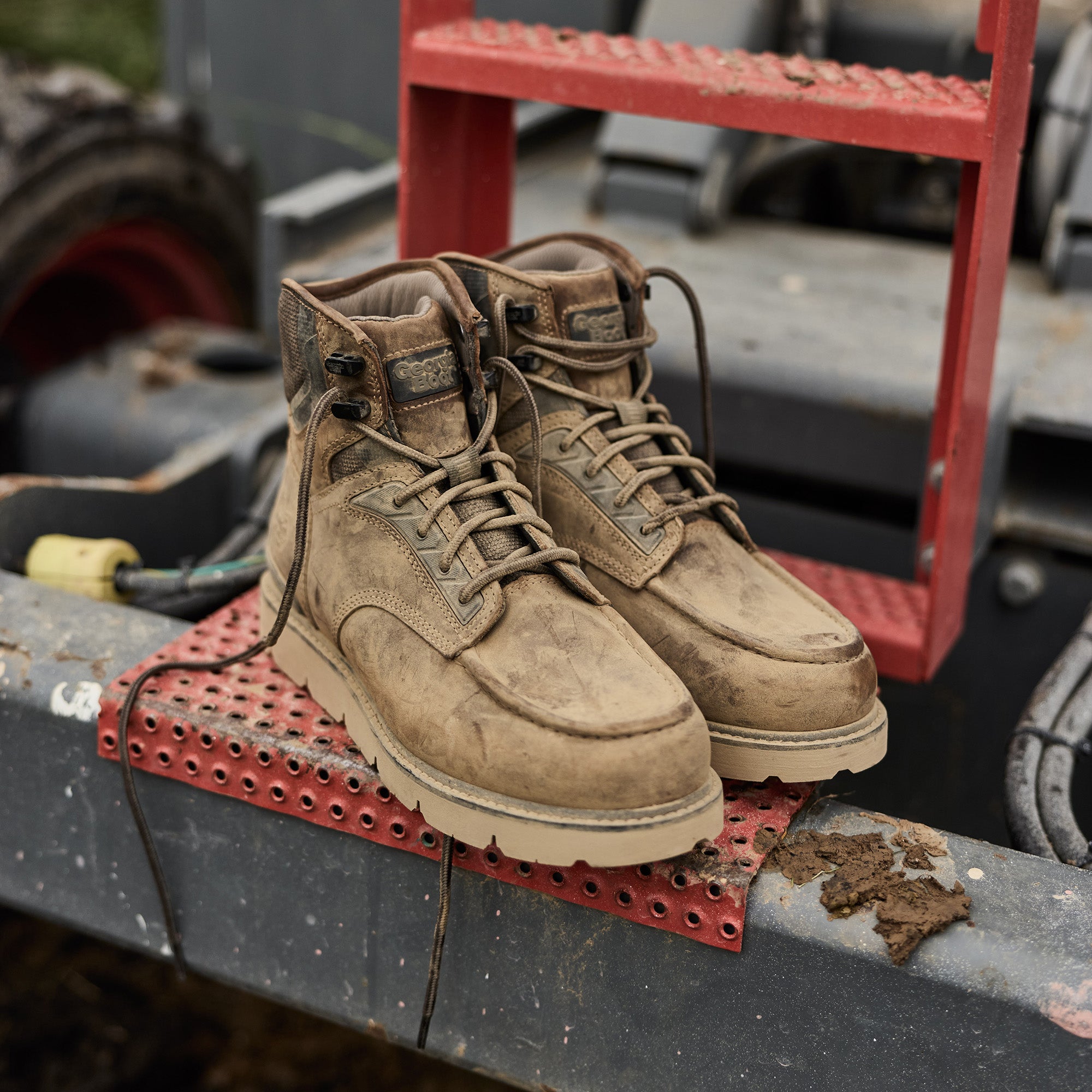Georgia Boot Men's 6" Carbon Flex Wedge Waterproof Moc-Toe Work Boot