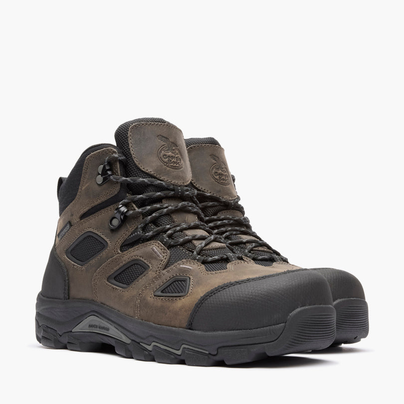 Georgia Boot Men's TrailPoint Hiker Carbon Toe in Black/Grey
