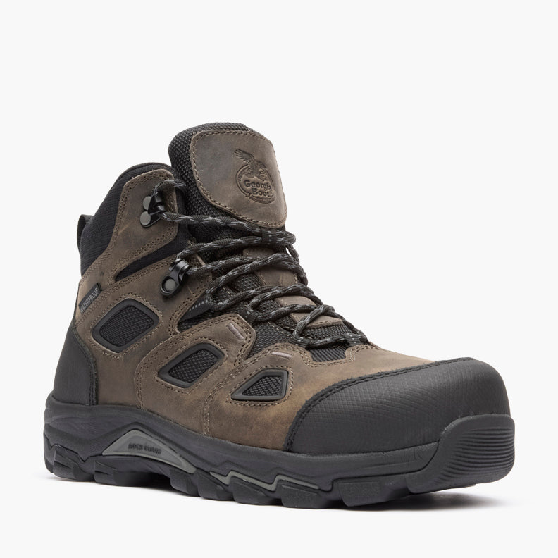 Georgia Boot Men's TrailPoint Hiker Carbon Toe in Black/Grey