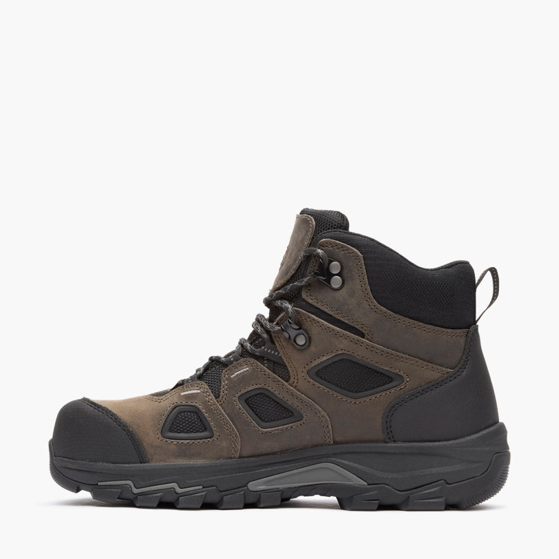 Georgia Boot Men's TrailPoint Hiker Carbon Toe in Black/Grey