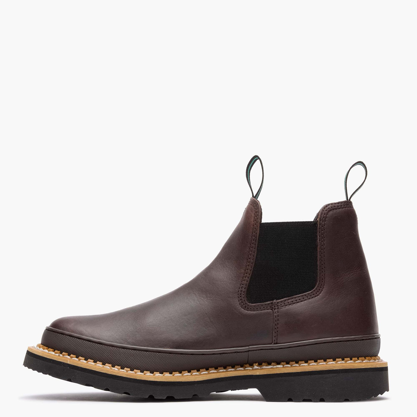 Georgia Giant Men's Soggy Brown Romeo Work Boot with Rubber Rand ...