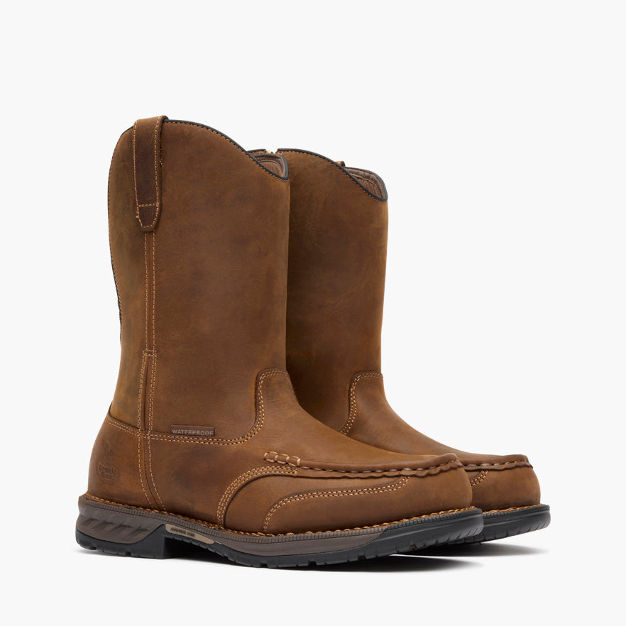 Georgia Boot Athens 360 11" Pull-On Waterproof Moc-Toe Work Boot