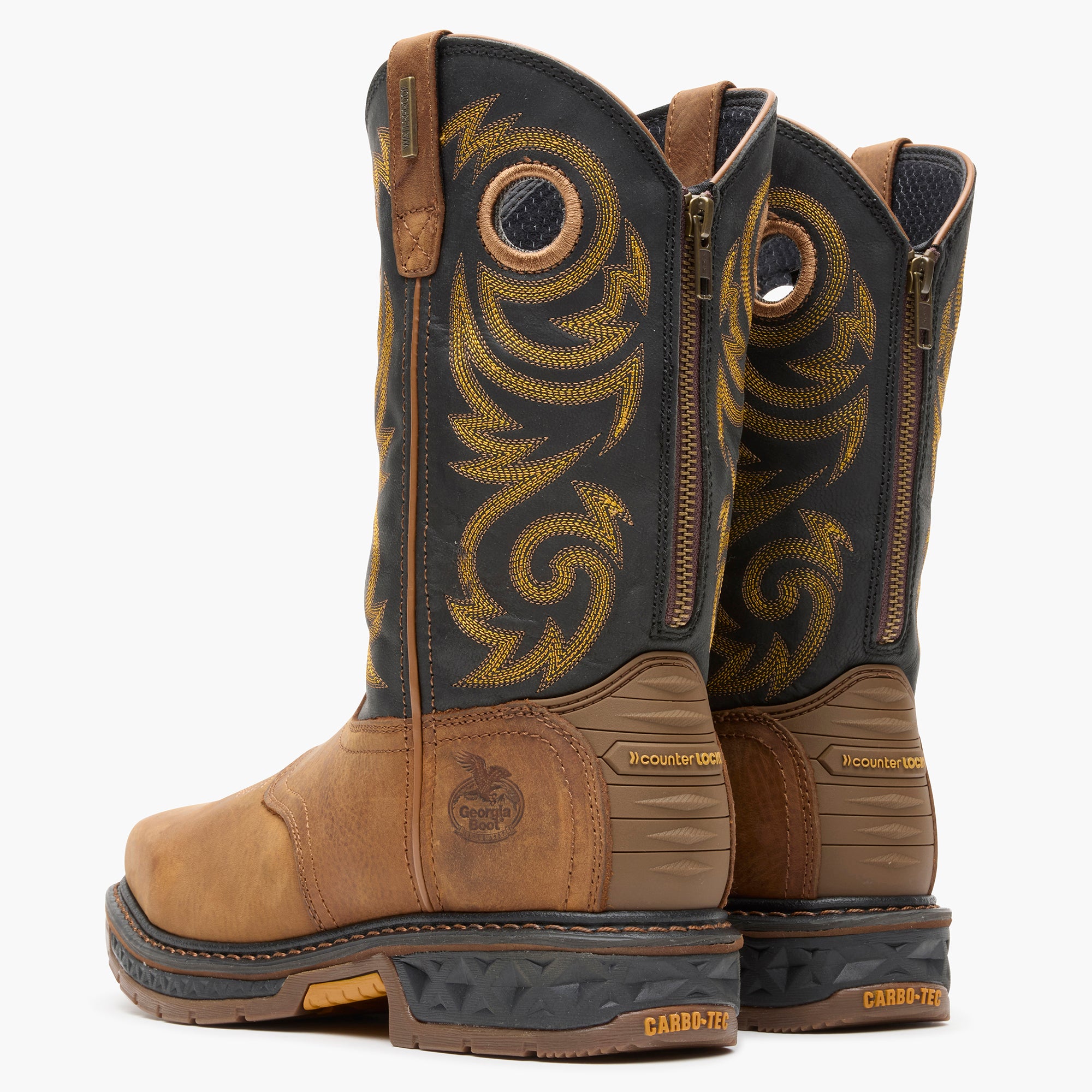 Georgia Boot Carbo-Tec LT Steel Toe Waterproof Pull On Work Boot