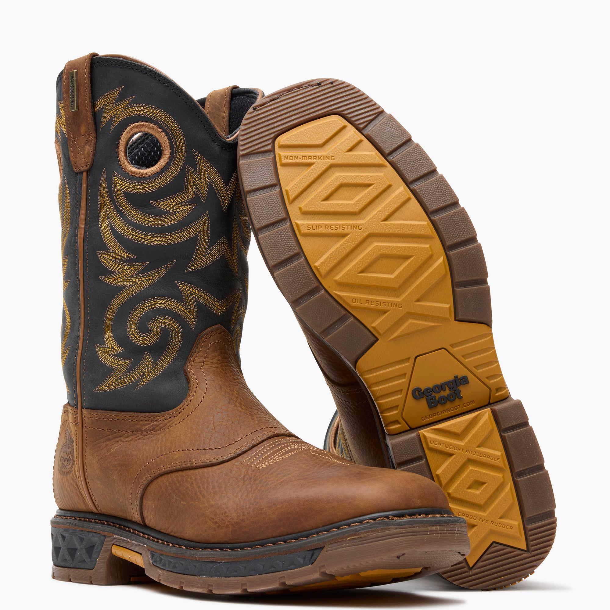 Georgia Boot Carbo-Tec LT Waterproof Pull-on Work Boot