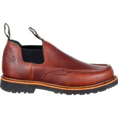 Georgia Boot - Moc-Toe Romeo work shoe with soft, premium, comfortable ...