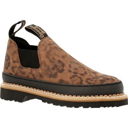 leopard print steel toe shoes