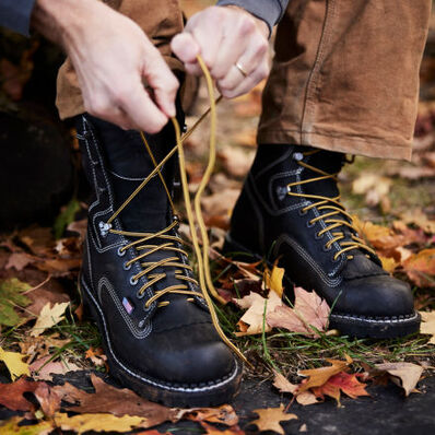 Men's USA Logger Waterproof Work Boot, , large