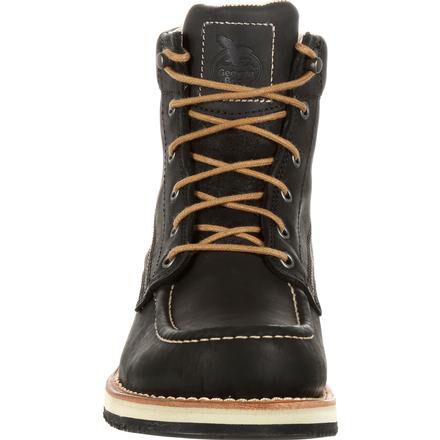 Georgia Boot Small Batch Black Leather 