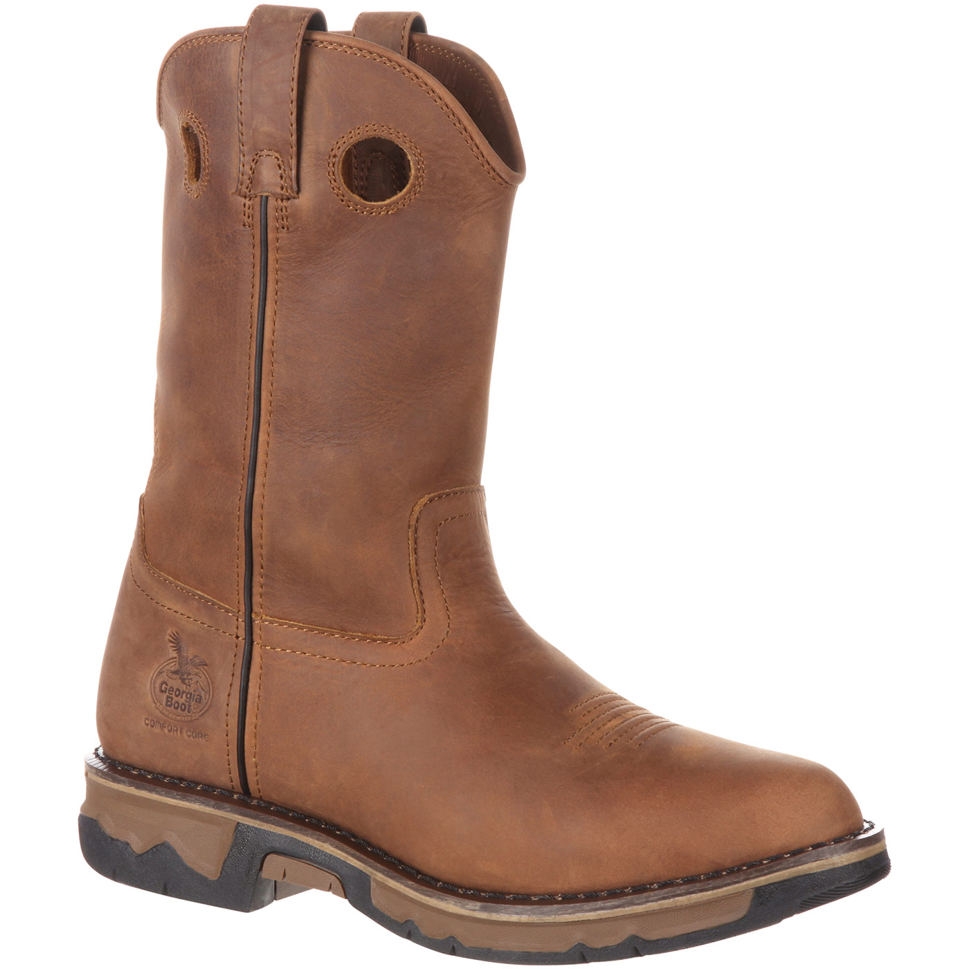 Georgia Boot Men's Carbo-Tec Pull-on Boot: Long-Wearing Pull-On Work ...