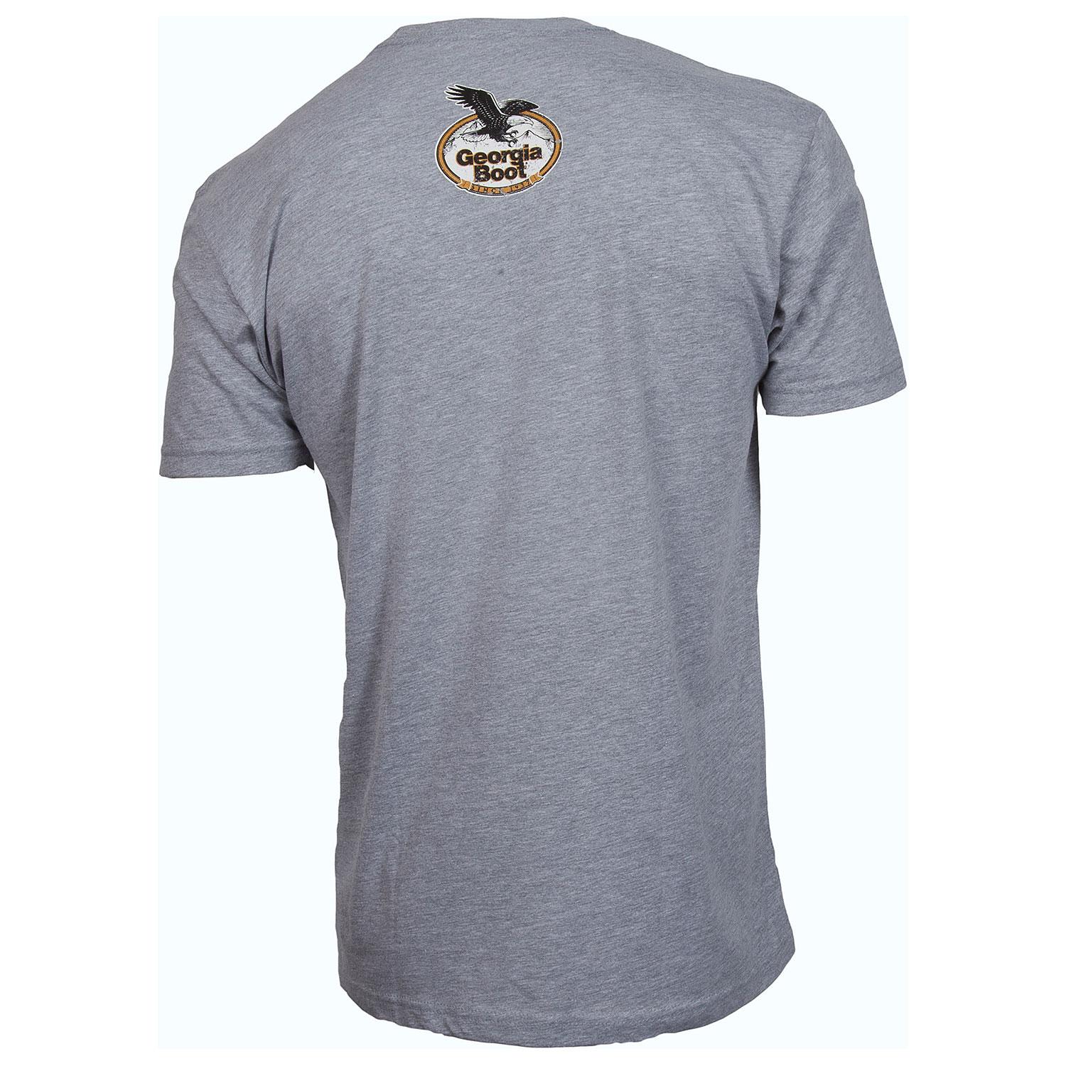 Georgia Boot: Men's Vintage Gray T-Shirt, style #LW00073